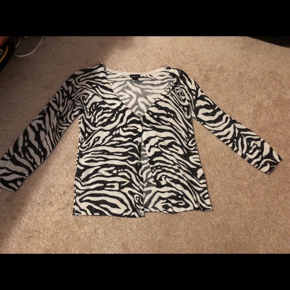 Zebra cardigan